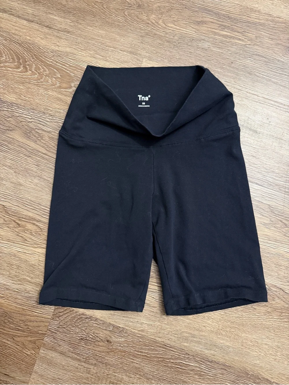TNA Black High Waist Bike Shorts